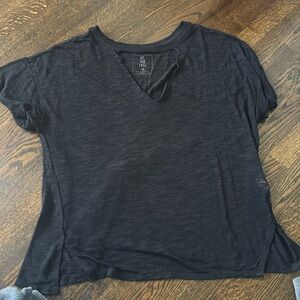 Free people tshirt with v cut out